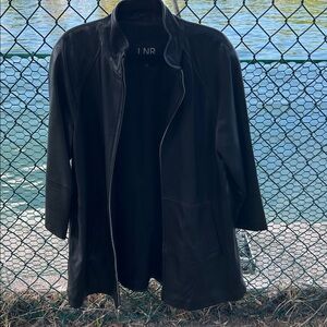 Nordstrom Black Leather Jacket. l.